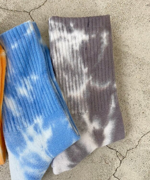 WEGO タイダイソックス ブラック