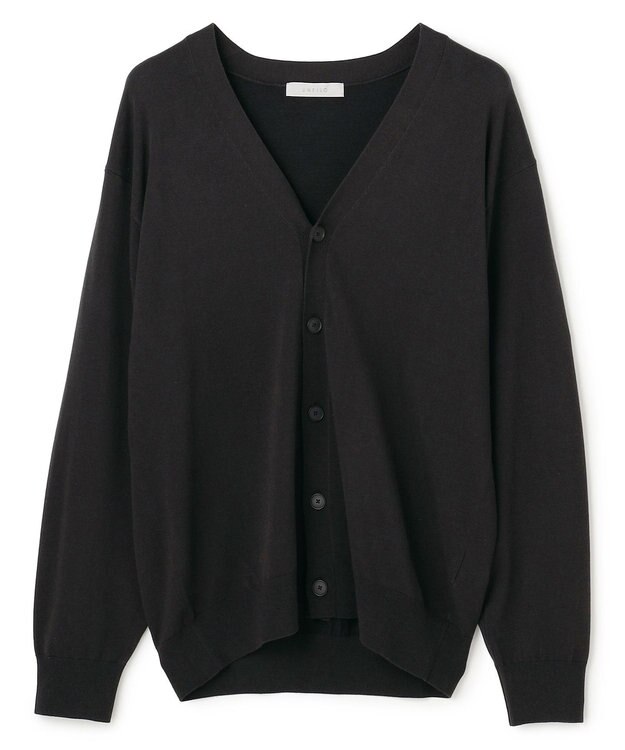 UNFILO MENS 【男女兼用】ソフトサーモ アンチピリングニット カーディガン ブラック