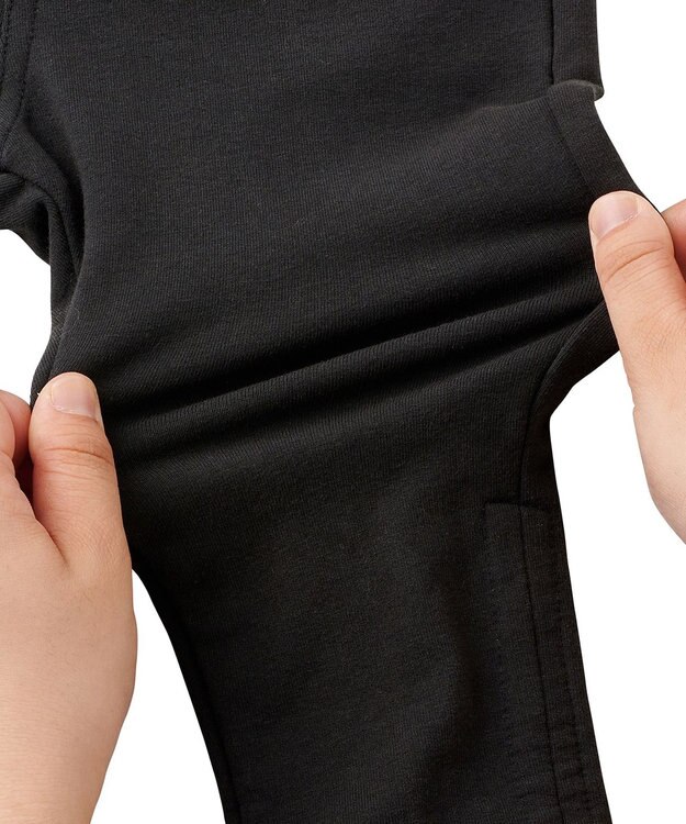 MIKI HOUSE HOT BISCUITS 【80-120cm】 ワンポイント ロングパンツ チャコールグレー