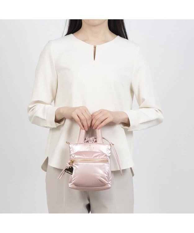 LANVIN en Bleu ボンボン 2wayミニショルダーバッグ ピンク