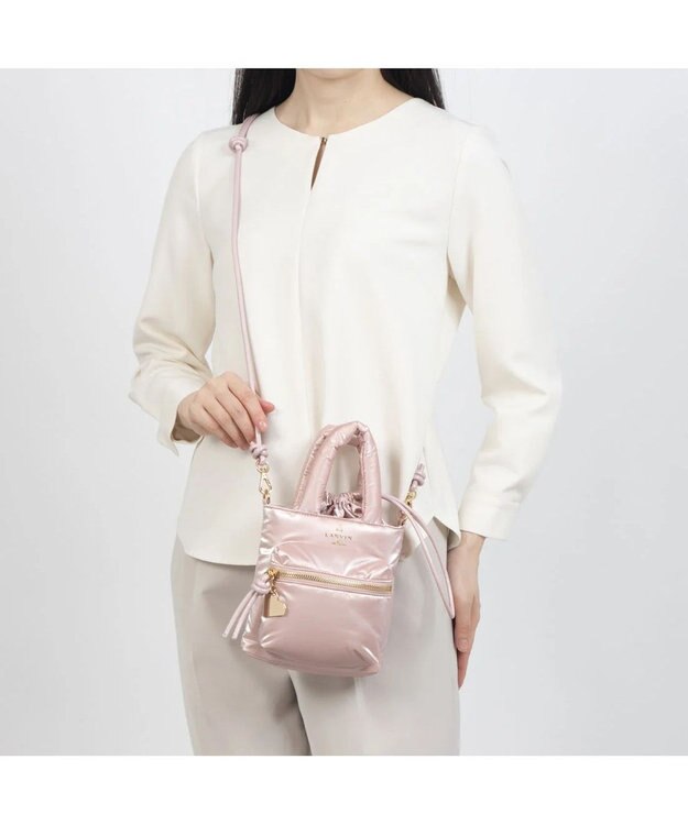 LANVIN en Bleu ボンボン 2wayミニショルダーバッグ ピンク