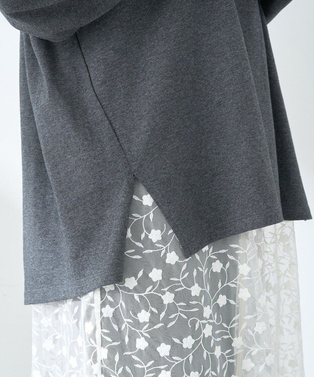 earth music&ecology グラフィックロンＴ Charcoal Gray