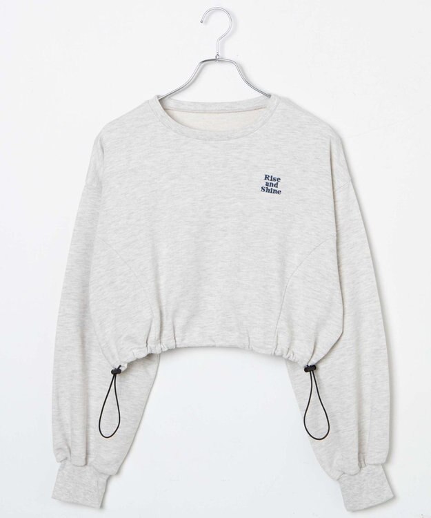 WEGO ドロストデザインPOスウェット 杢グレー