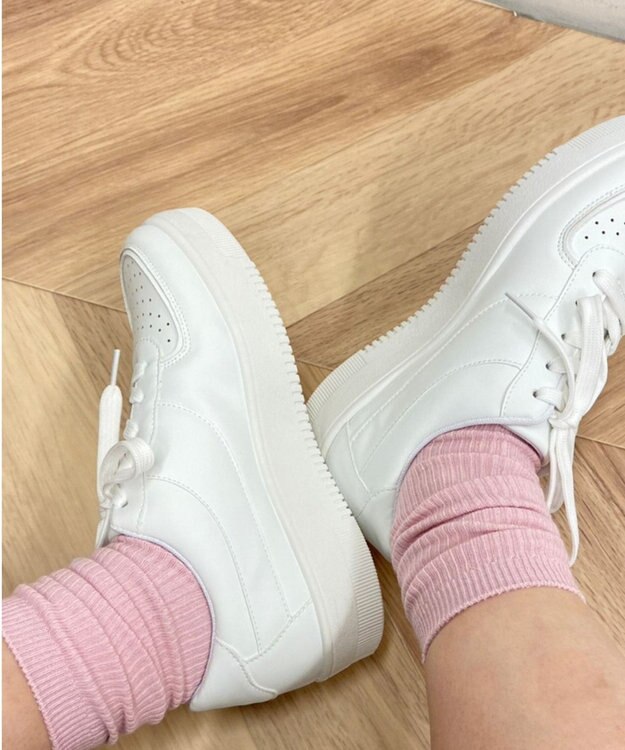 WEGO カラーリブソックス ピンク