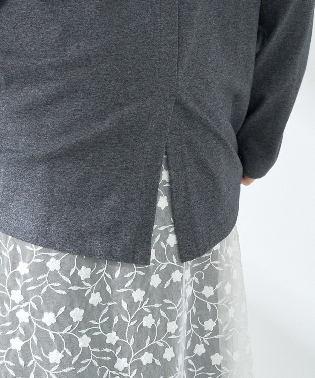 earth music&ecology グラフィックロンＴ Charcoal Gray