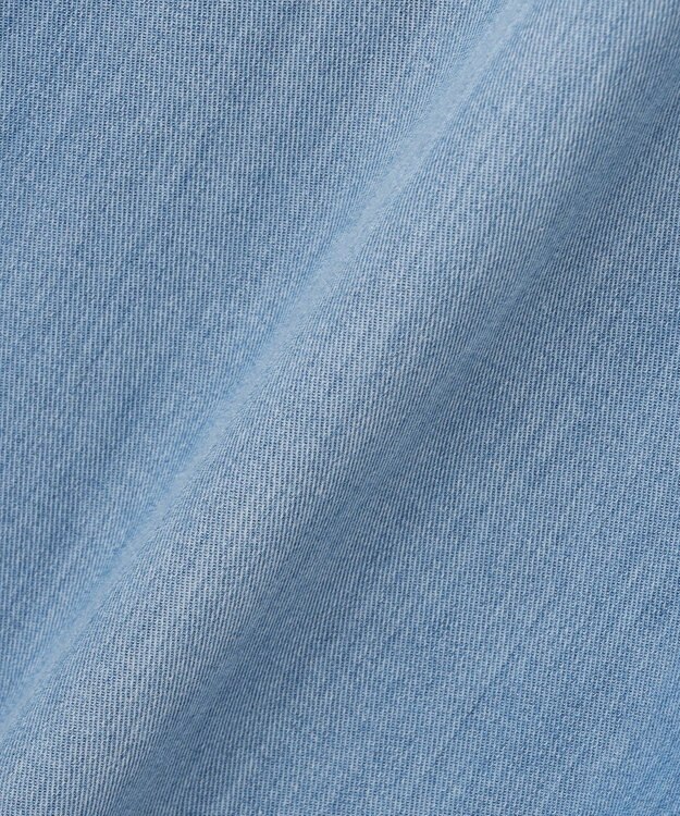 J.PRESS LADIES 【洗える】5ozバージラコンパクト デニム セミワイドパンツ ユーズド系