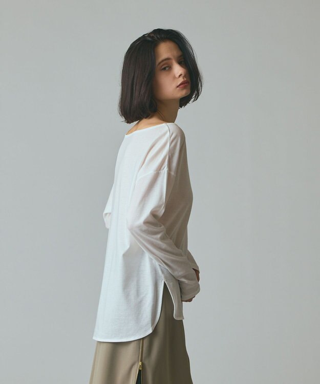 GRACE CONTINENTAL 天竺ドルマントップ ホワイト