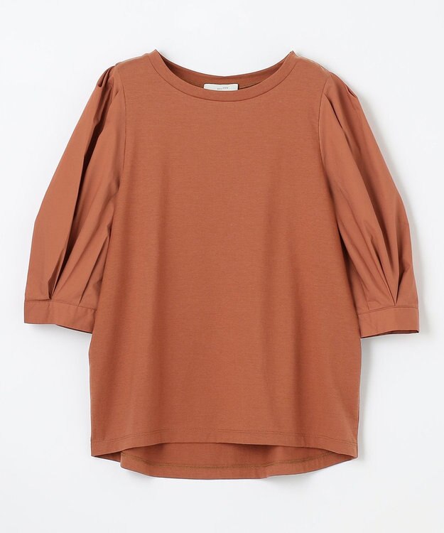 ANY 【接触冷感】秋メキ袖ボリューム カットソー テラコッタ