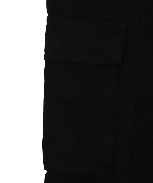 WEGO マルチポケットワイドカーゴパンツ ブラック