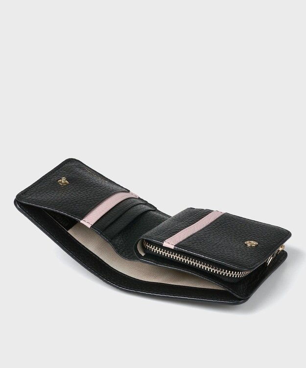 Paul Smith メタルクロップドロゴ 2つ折り財布 ブラック