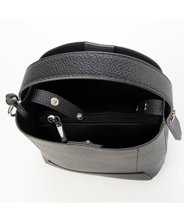 UNBILLION カシュカシュ cachecache / シボ合皮ミニバゲットバッグ ブラック