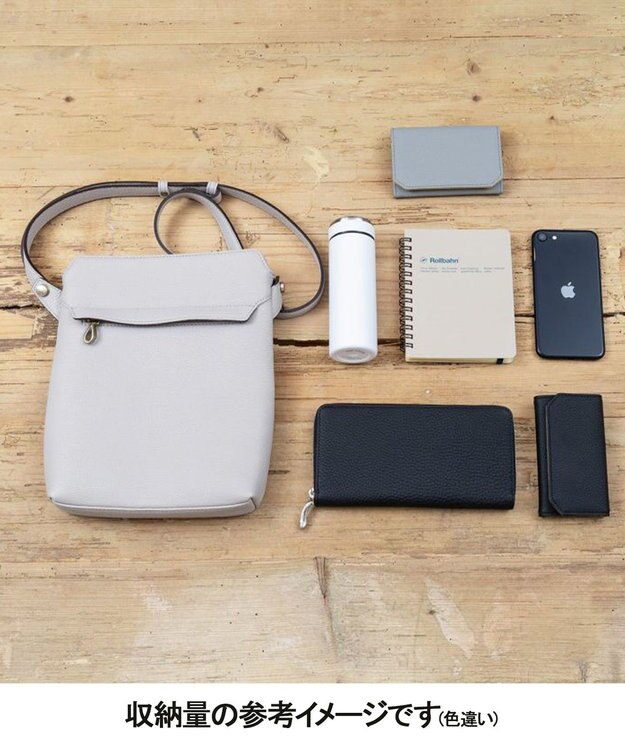 GOTAIRIKU 【ETIAM】シュリンク 縦型ショルダーバッグ《Grace》 ブラック系