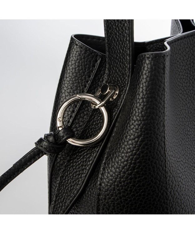 UNBILLION カシュカシュ cachecache / シボ合皮ミニバゲットバッグ ブラック