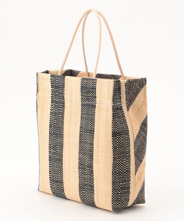 GRACE CONTINENTAL Ele，Sac ストライプバッグ ブラック