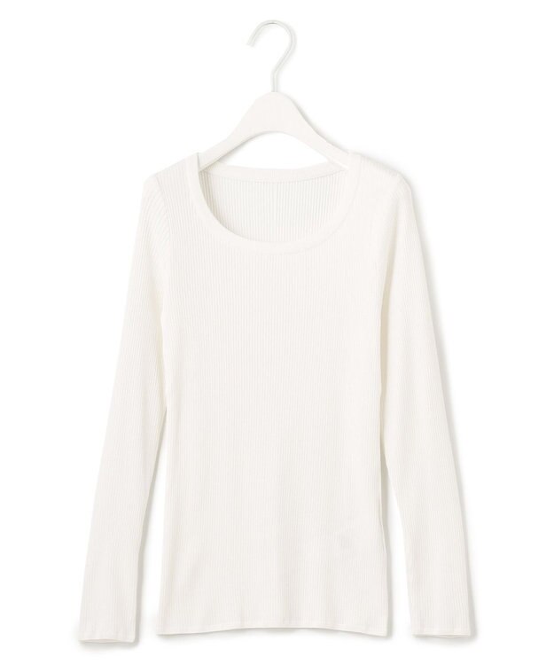 ICB 【洗える】4x2リブ プルオーバー オフホワイト系