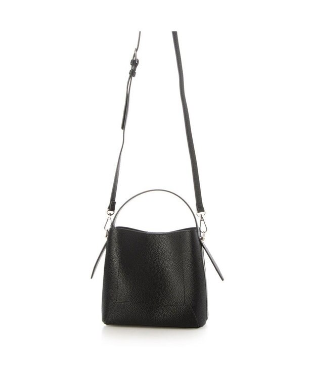 UNBILLION カシュカシュ cachecache / シボ合皮ミニバゲットバッグ ブラック