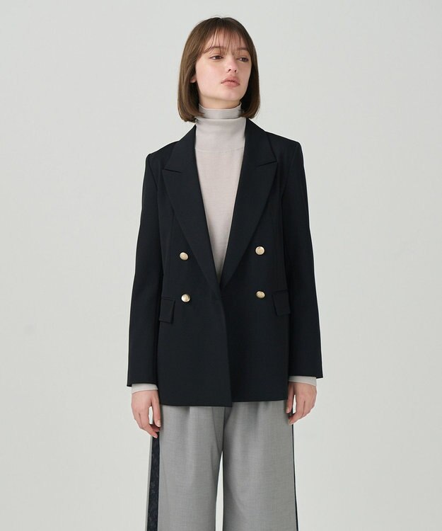 GRACE CONTINENTAL ダブルブレストstジャケット ブラック