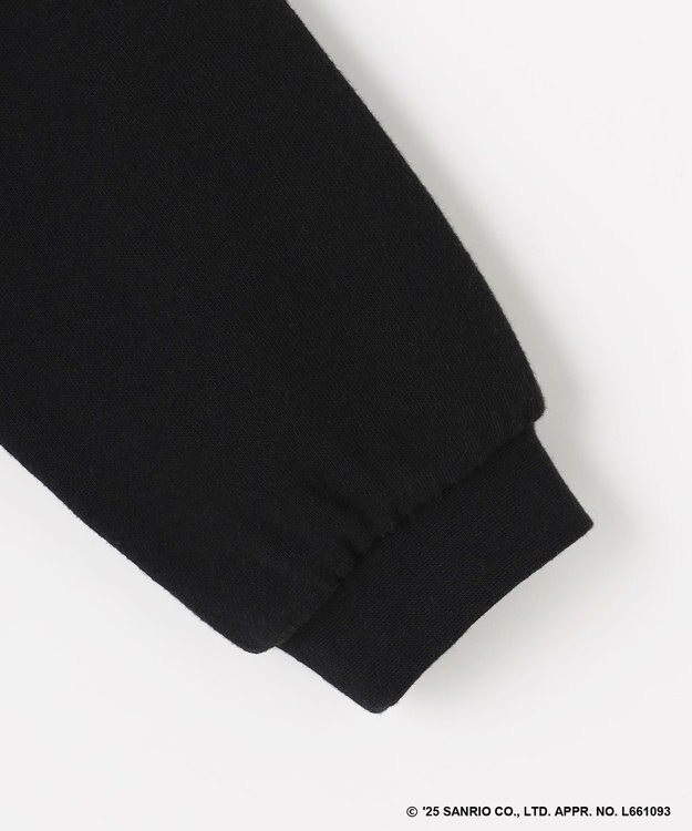 ANY KIDS 【マイメロディ＆クロミ×ANY KIDS】アップリケ トレーナー ブラック×クロミ