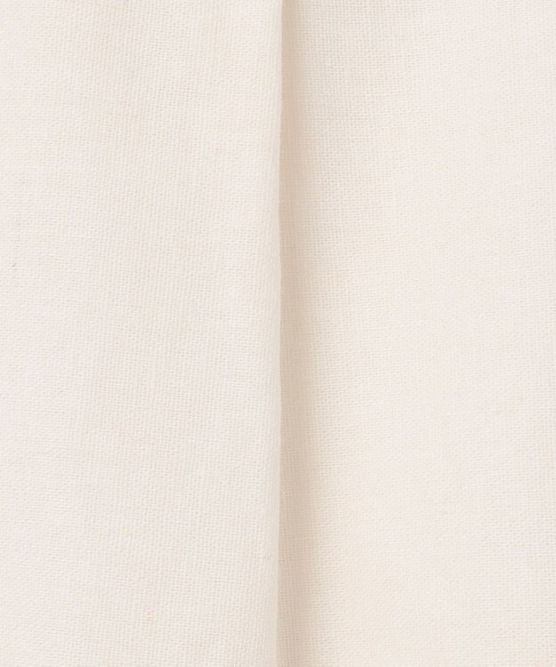 23区 L 【洗える】リネンエンブロイダリー ワイドパンツ ホワイト系