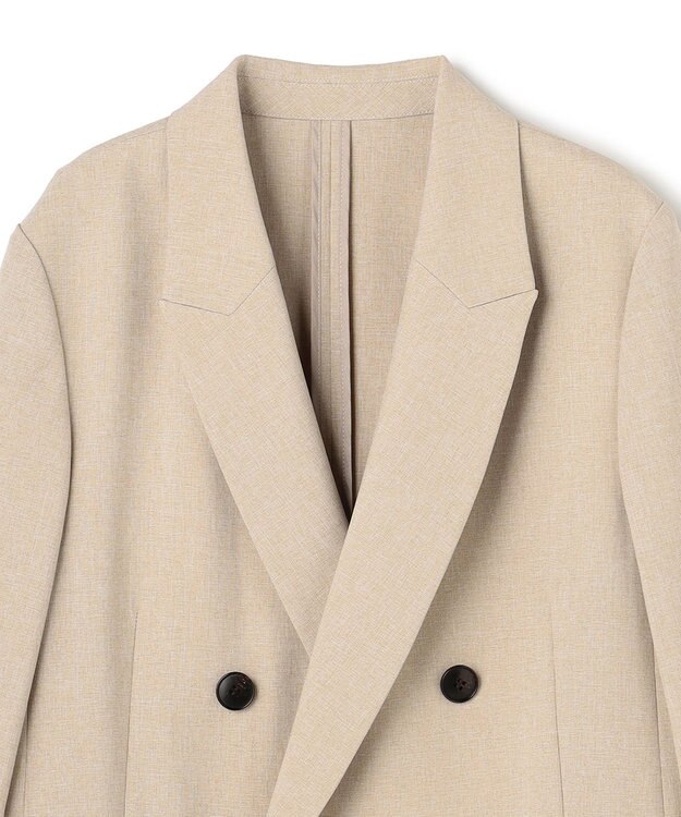 uncrave ウォッシャブルドライサップ ジャケット シャンブレーベージュ