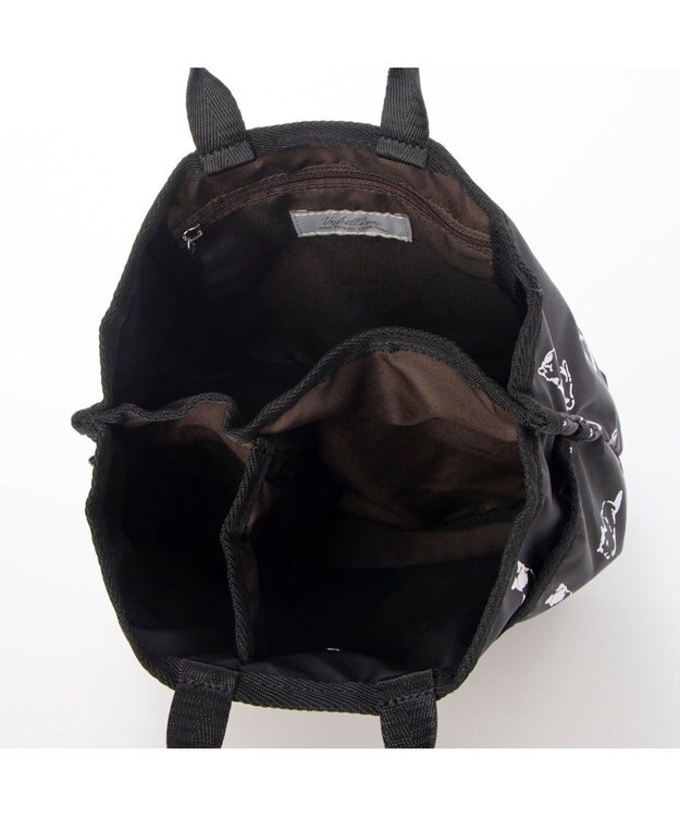 UNBILLION カシュカシュ cachecache / キャットプリントバッグインバッグ ブラック