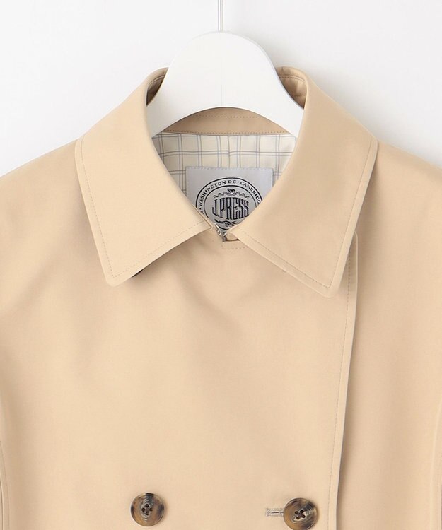 J.PRESS LADIES 【撥水】80/2 T/C ツイル トレンチコート ベージュ系