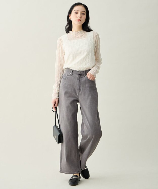 ANY L レースインナートップス エクリュ