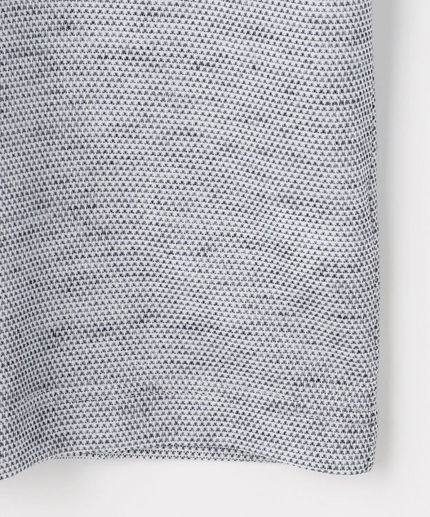 JOSEPH ABBOUD  【フランス産リネン×日本の技術・清涼感】ノルマンディリネントップジャージ ジップ ポロシャツ ブルー系