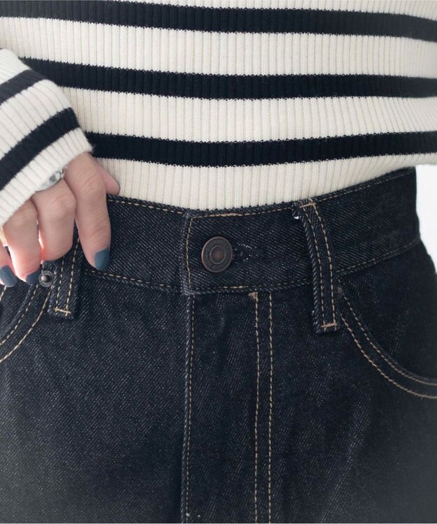 WEGO 台形デニムショートパンツ ブラック