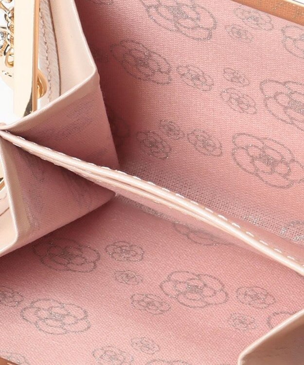 CLATHAS モマン 口金二つ折り財布 ピンク