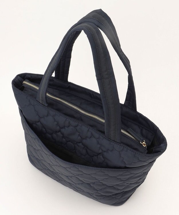 TOCCA 【A4サイズ対応・撥水】CHECKER CLOVER QUILTBAG キルトバッグ ネイビー系