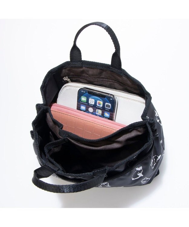 UNBILLION カシュカシュ cachecache / キャットプリントバッグインバッグ ブラック