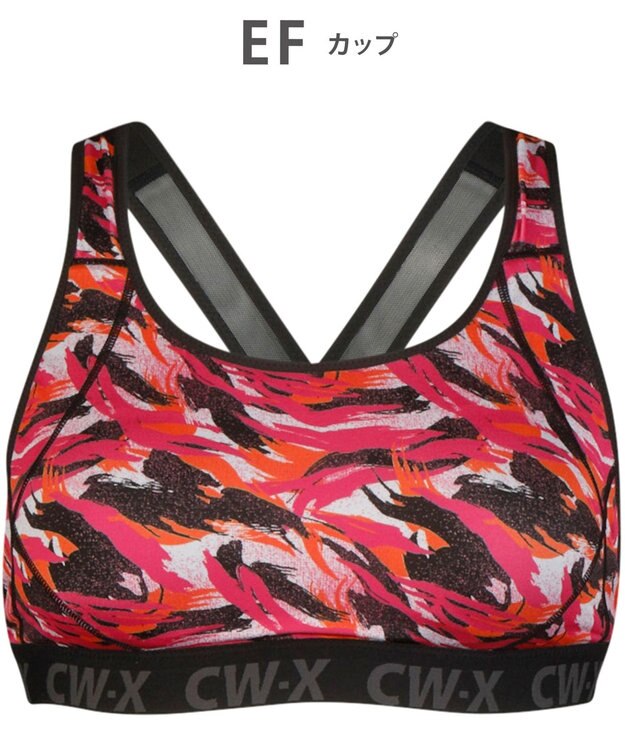 CW-X 【WOMEN】 スポーツブラ 5方向 吸汗速乾（前身頃） HTY128 /ワコール オレンジ