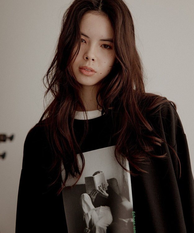 CRAFT STANDARD BOUTIQUE フォトプリントダンボールプルオーバー Black