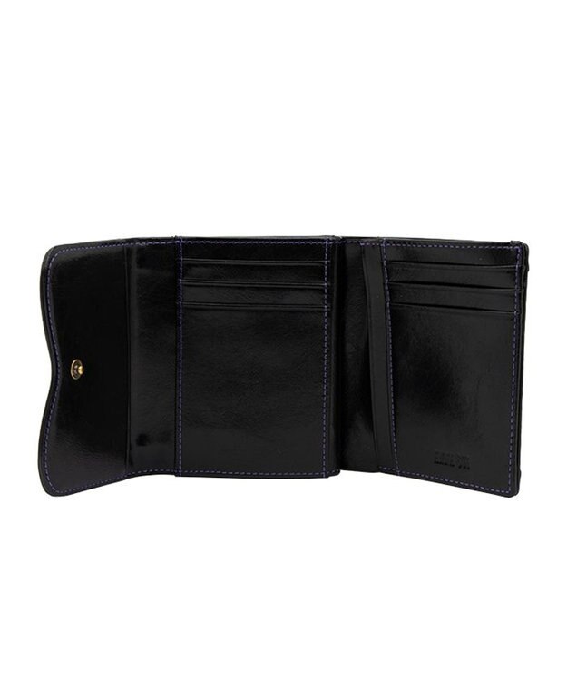 ANNA SUI リーブル 口金二つ折り財布 パープル