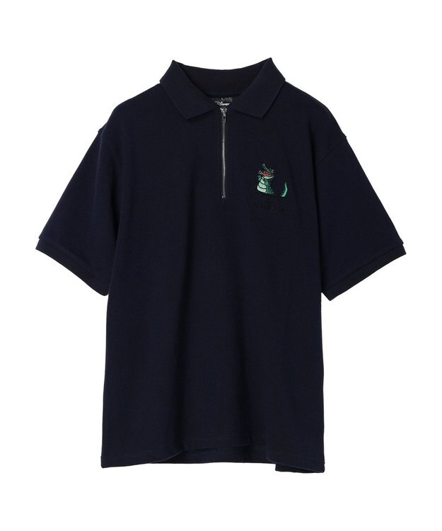 AMERICAN HOLIC ハーフジップポロシャツ／Ｐｅｔｅｒ　Ｐａｎ Navy