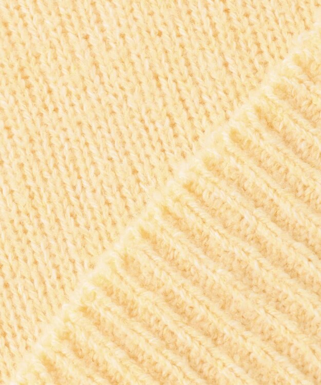 23区 【洗える】ブークレ Vネック ニット イエロー系