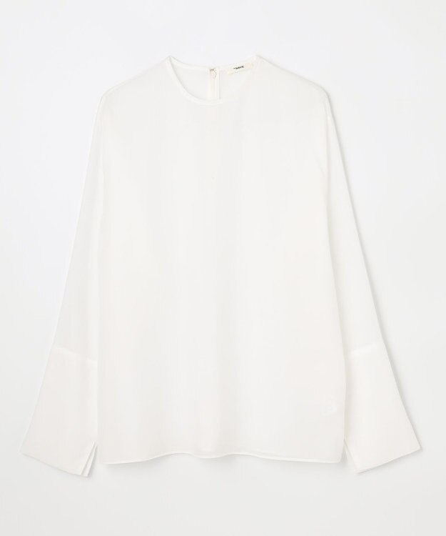 NAVE 【ReNAVE・洗える】シアーボイル ブラウス ホワイト系