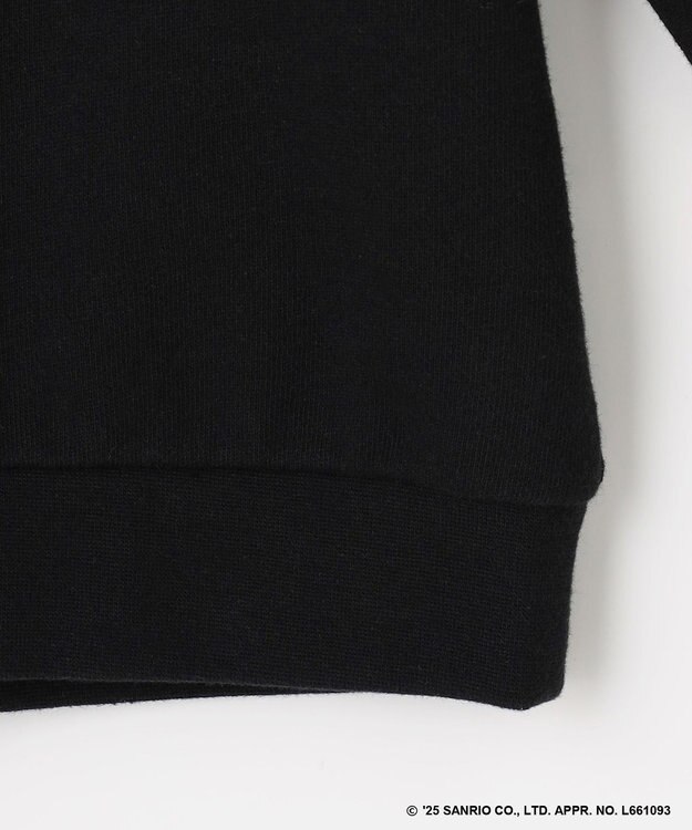 ANY KIDS 【マイメロディ＆クロミ×ANY KIDS】アップリケ トレーナー ブラック×クロミ