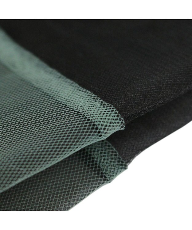 ROOTOTE 0376【直営店限定商品：オーガンジーエコバッグ】/ EU.RSルーショッパー.MID.SUK-A 01：ブラック/カーキ