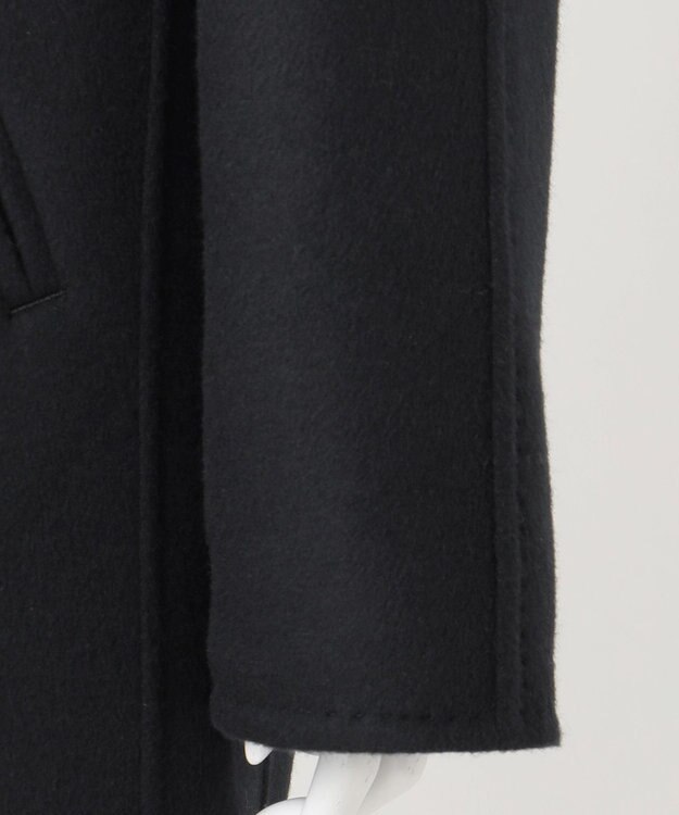 23区 L 【エステータ】ショートビーバー ウールコート ブラック系