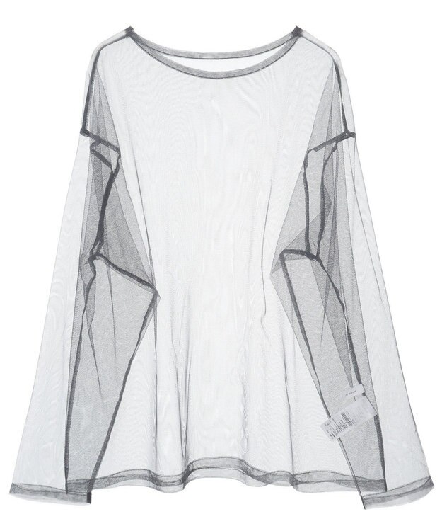 AMERICAN HOLIC ＳＥＴ　チュールＴ＋ロゴＴ Charcoal Gray