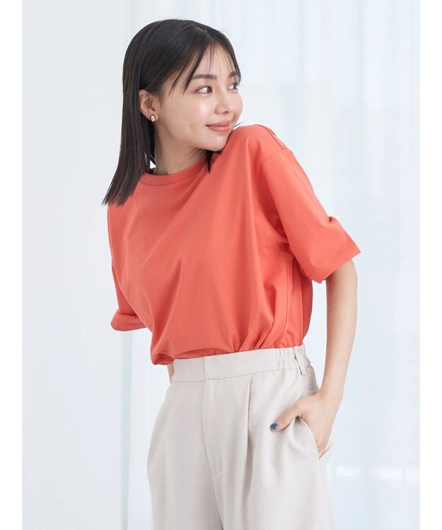 earth music&ecology ＢＯＸ　Ｔシャツ Orange