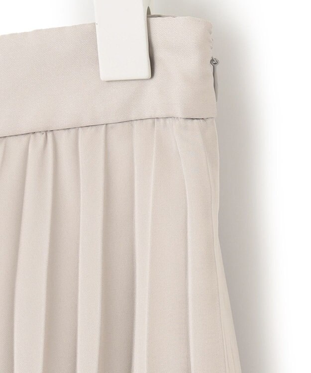 ICB 【洗える】 レザーライクプリーツスカート トープ系