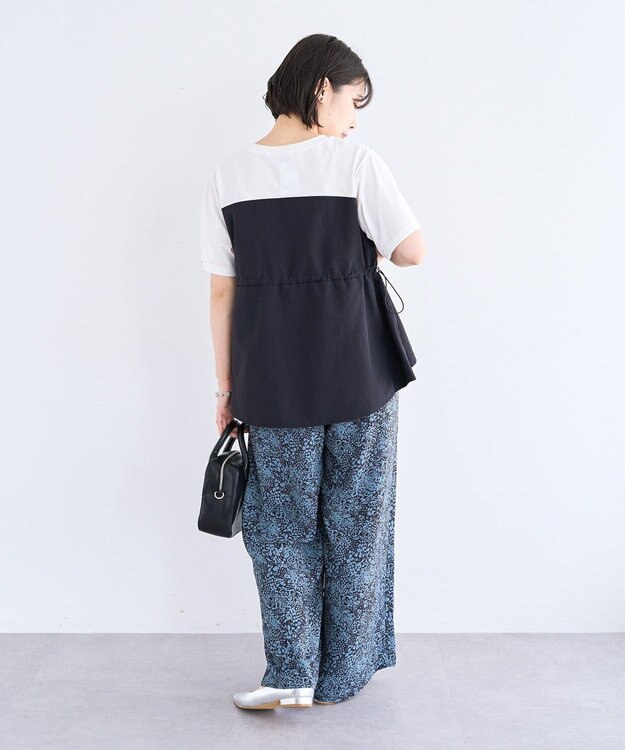 Green Parks ビスチェドッキングドロスト５分袖プルオーバー Khaki