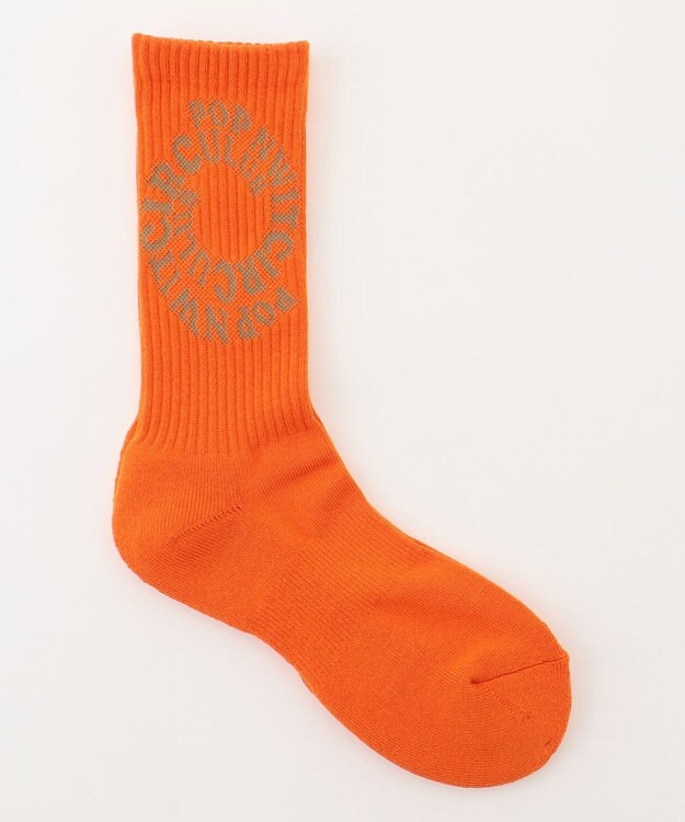 PW CIRCULUS 【WOMEN】【土踏まずをサポート】ＰＷサークルロゴ リブソックス オレンジ系