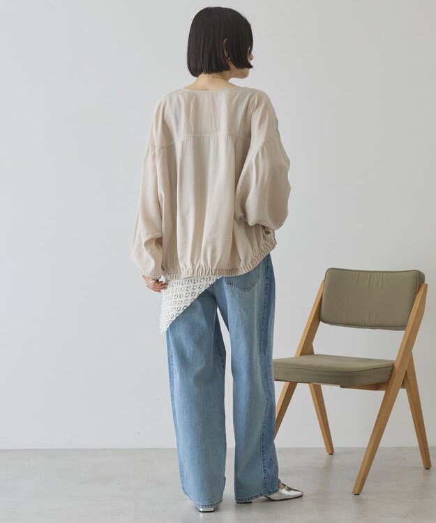 AMERICAN HOLIC Vネックドルマンブルゾン Light Beige