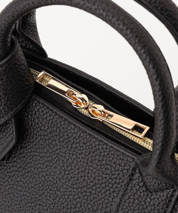 LA BAGAGERIE 【maison vert】 【超軽量/多収納】リボンハンドル2WAYバッグ ブラック