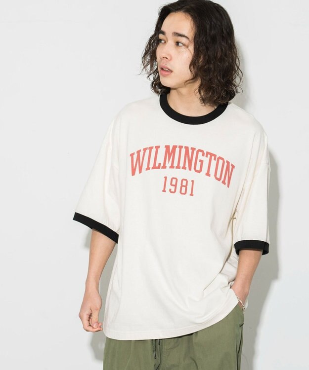 WEGO グラフィックリンガーBIG　T（S） オフホワイト