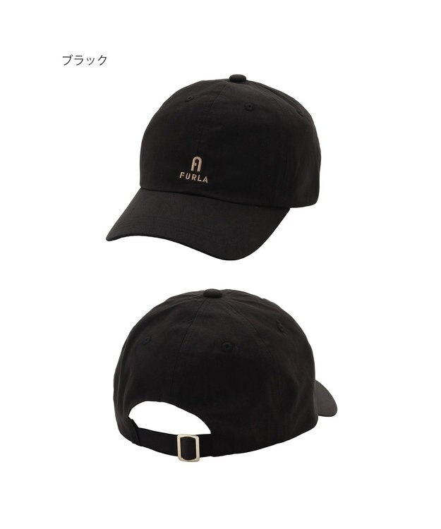 MOONBAT FURLA(フルラ)スカーフ×キャップ 帽子 UVカット ブラック